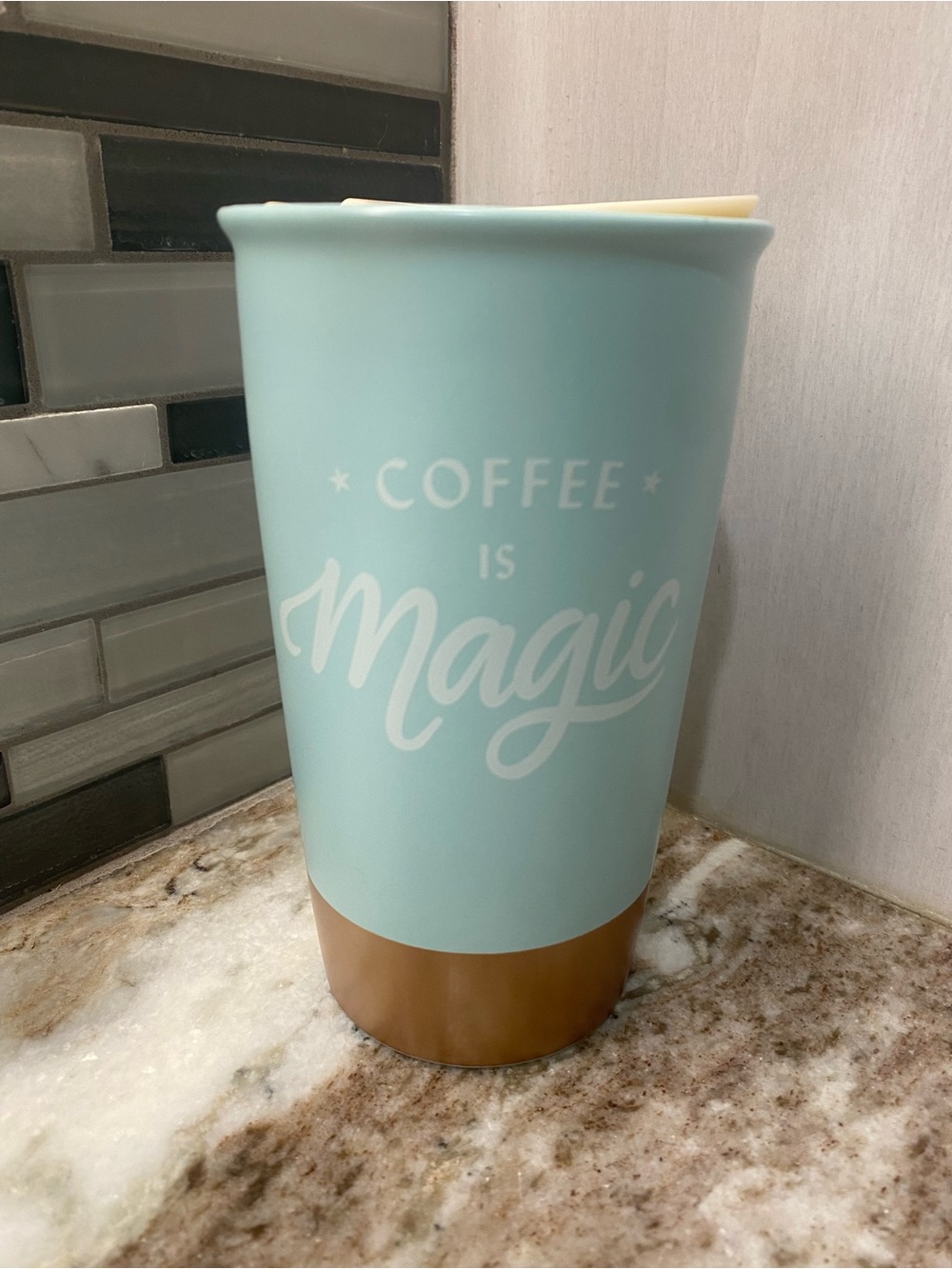 Starbucks 2018 Coffee Is Magic Ceramic Travel Mug 12oz